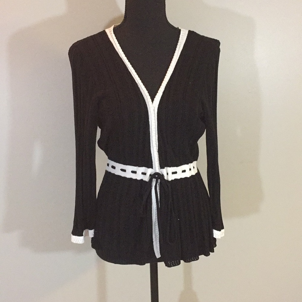 WHBM striped cardigan